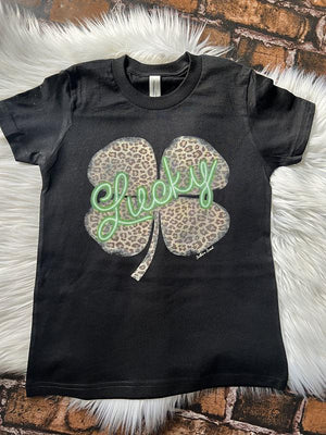 Youth Leopard Lucky Tee