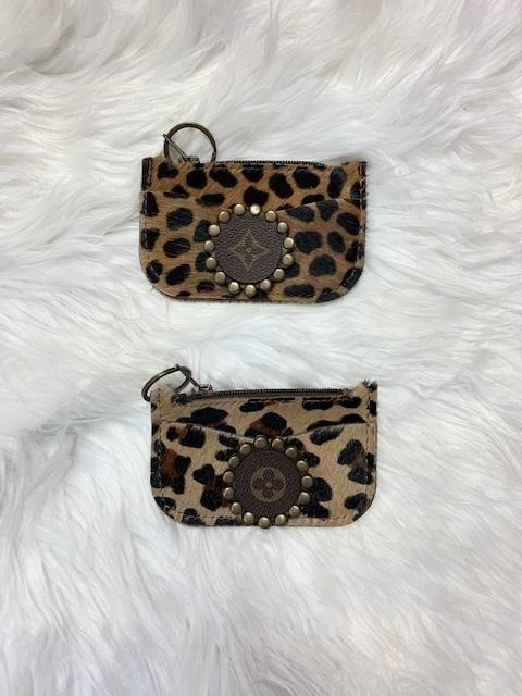 Keep It Gypsy Upcylced LV Large Leopard Hide Wallet - Eclections Boutique