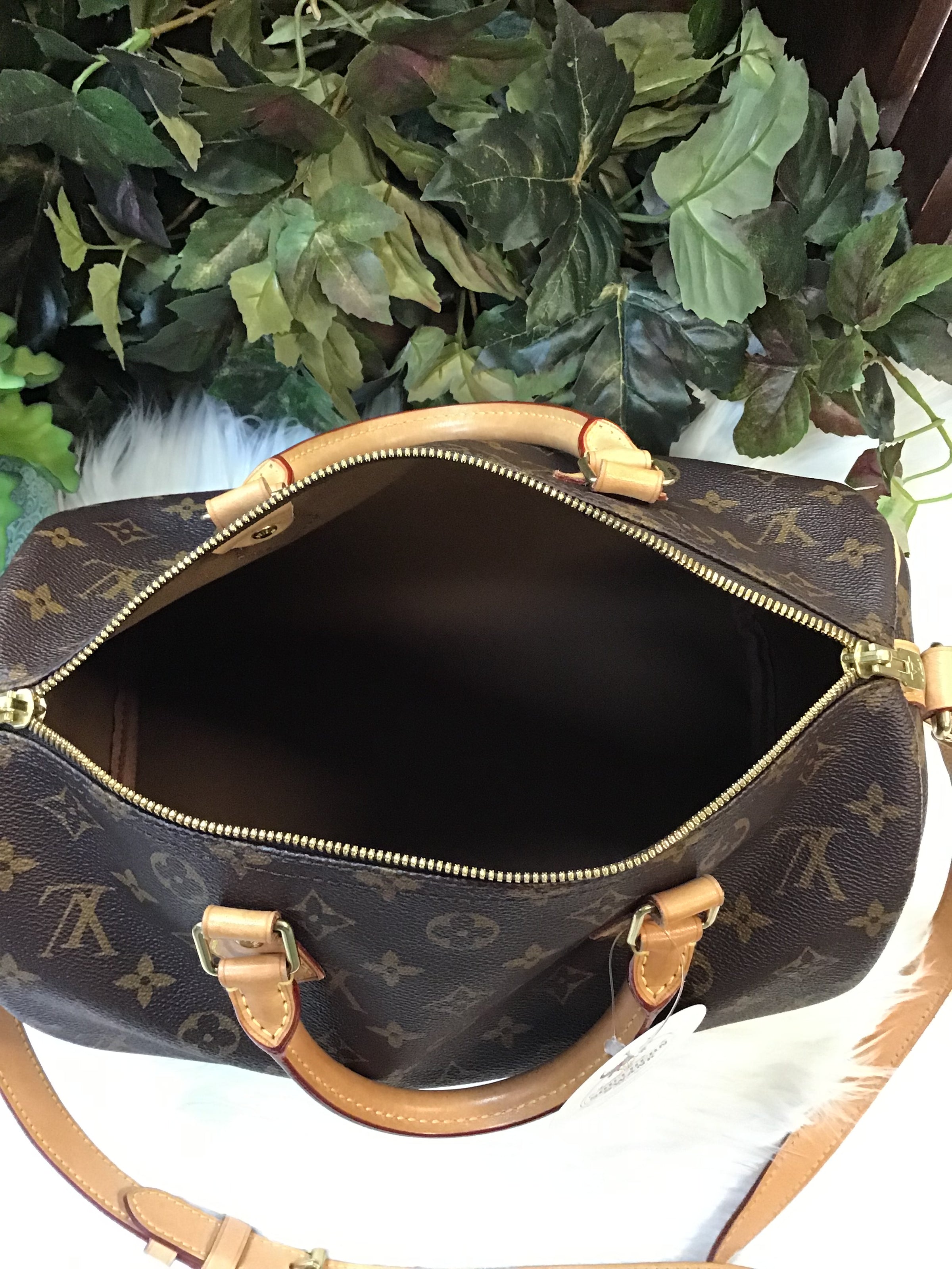 Louis Vuitton Monogram Canvas Speedy 30 Bandouliere Bag (with initials –  Bagaholic