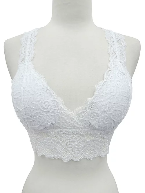 Racerback Lace Padded Bralettes