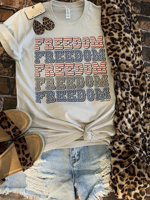 Freedom Stacked Tee