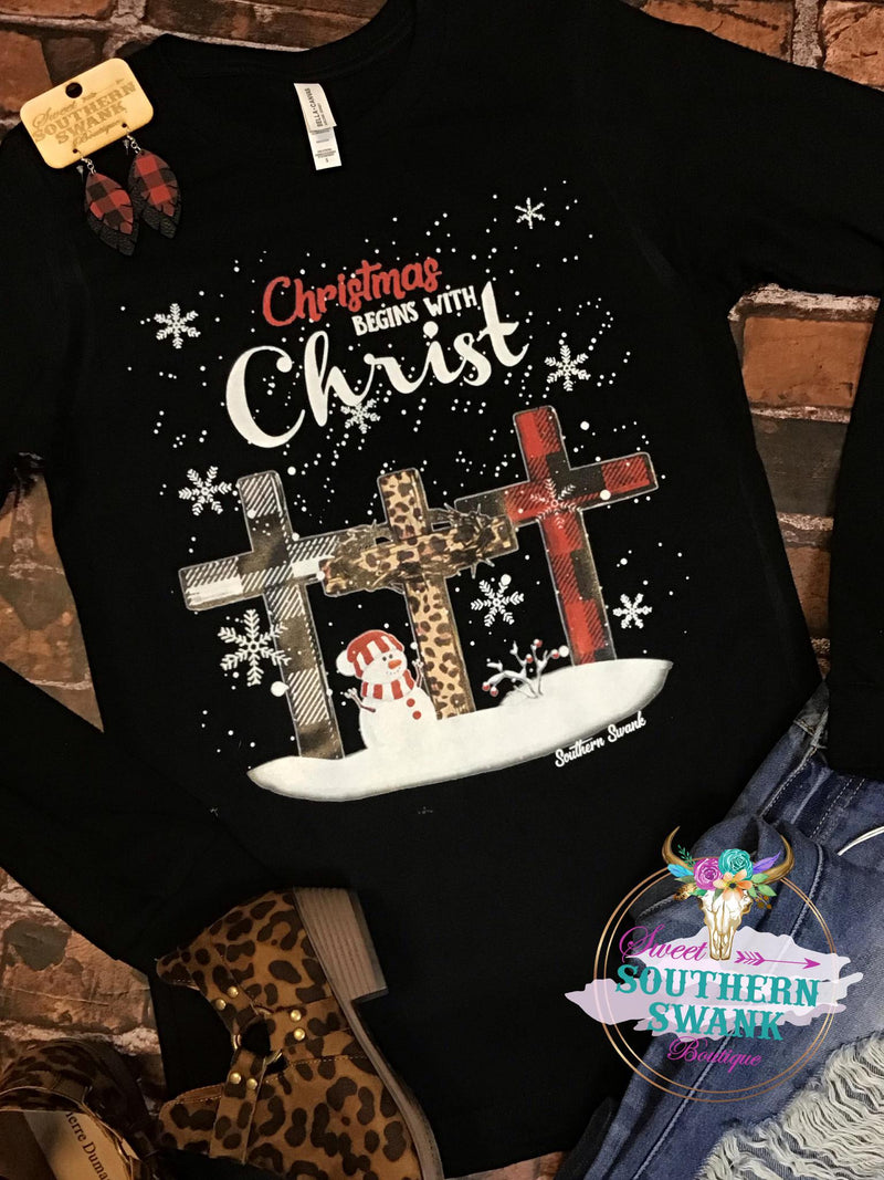 L/S Christmas Begins With Christ