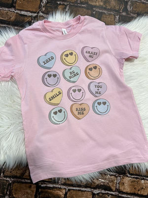 Youth Candy Heart Tee